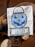 Pumpkin basket + name plate