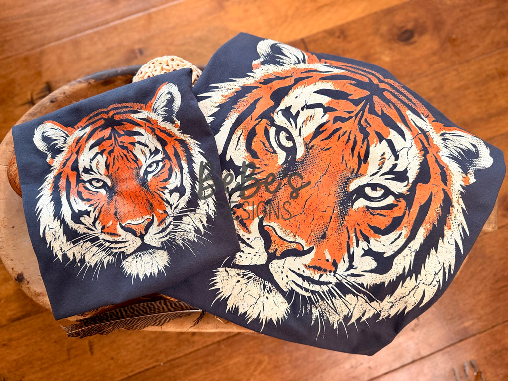 Oversized tiger mascot