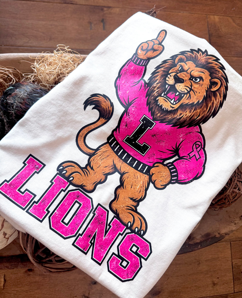 Pink mascot