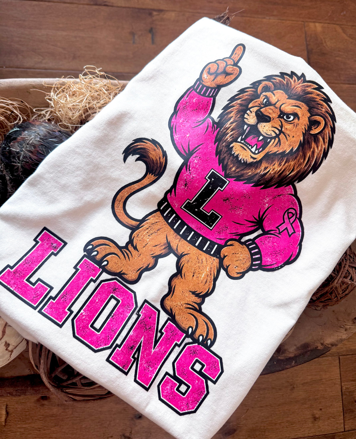 Pink mascot