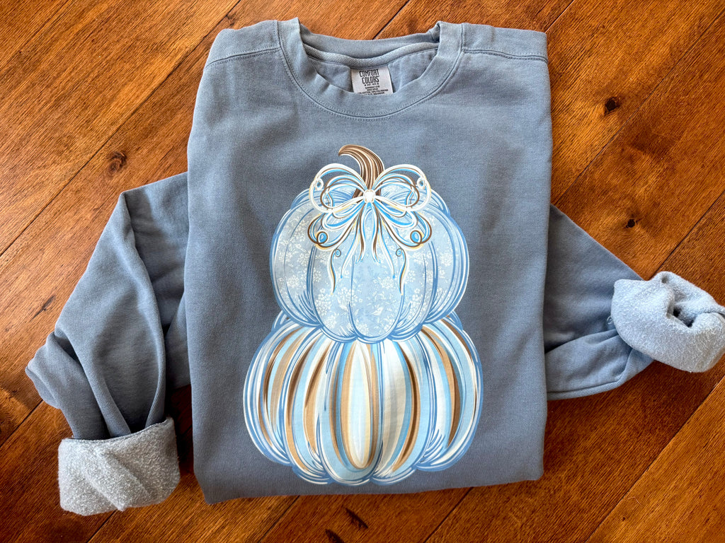 Blue stack pumpkin