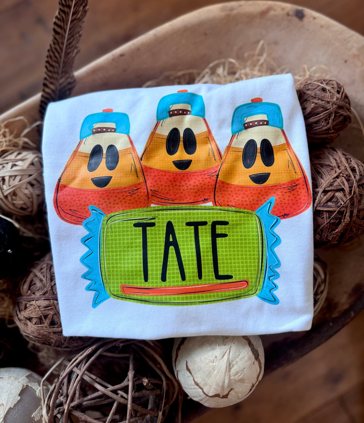 Candy Corn + name plate