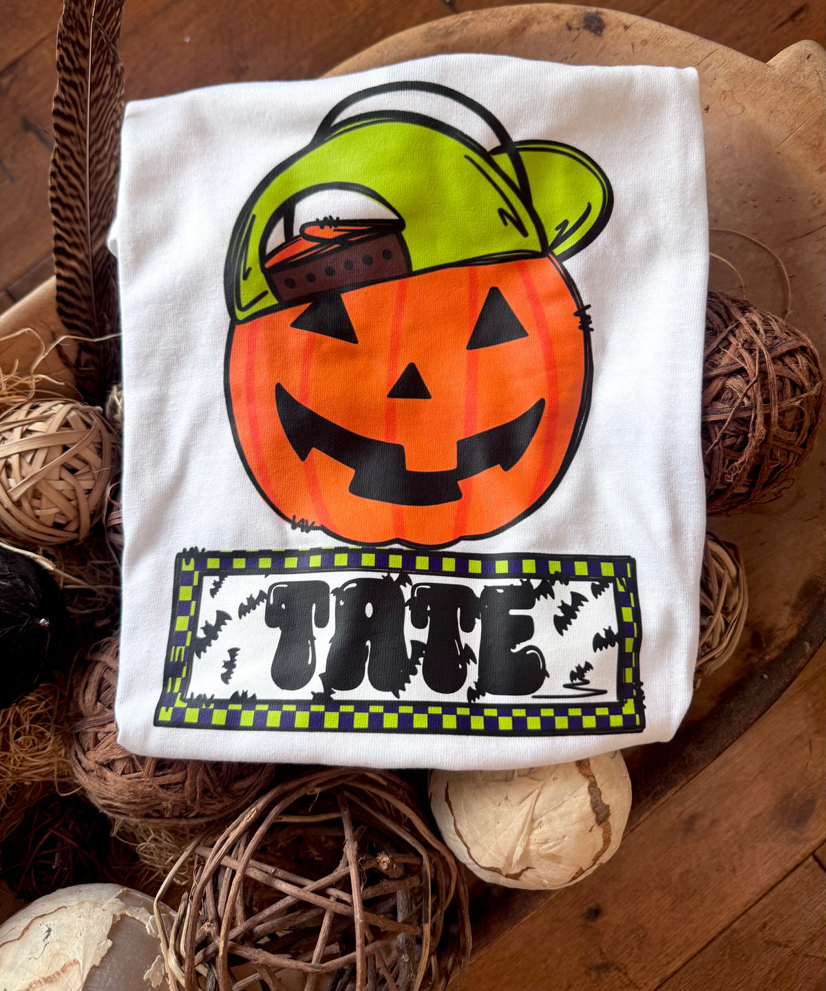 Orange Basket + Name