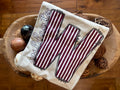 Seersucker stripe mascot letter