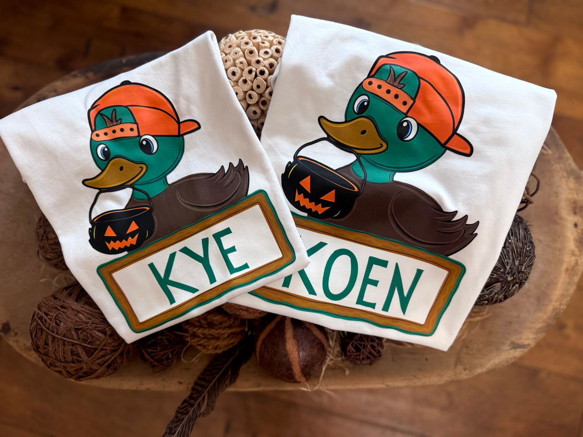 Pumpkin mallard + name plate