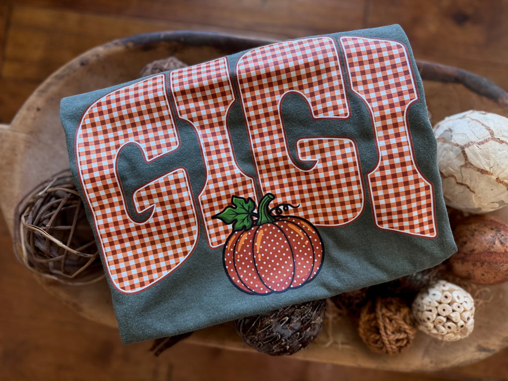 Custom orange plaid