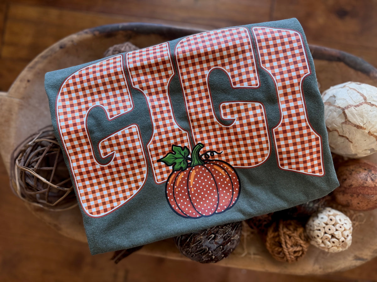 Custom orange plaid