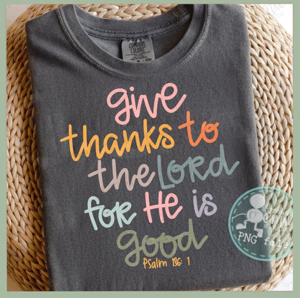 Give thanks to the Lord - pastel