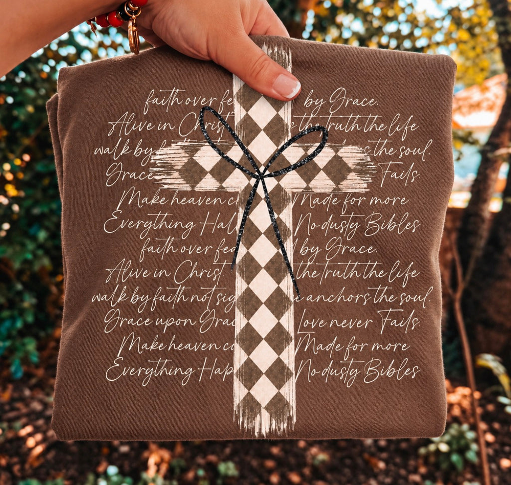 Christian cross + lyrics