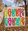 Gobble gobble - neon polka dot