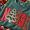 NURSE - Christmas - faux embroidery