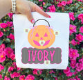 Girly basket, bow & name plate