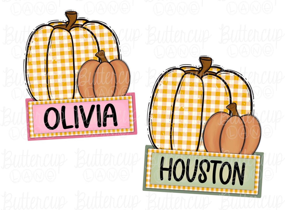Sunday Daily Deal - pumpkin + name