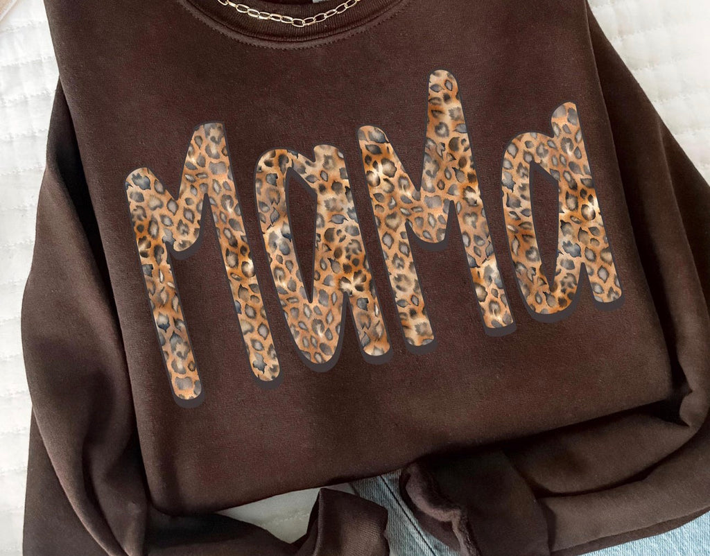 Trendy brown cheetah mama