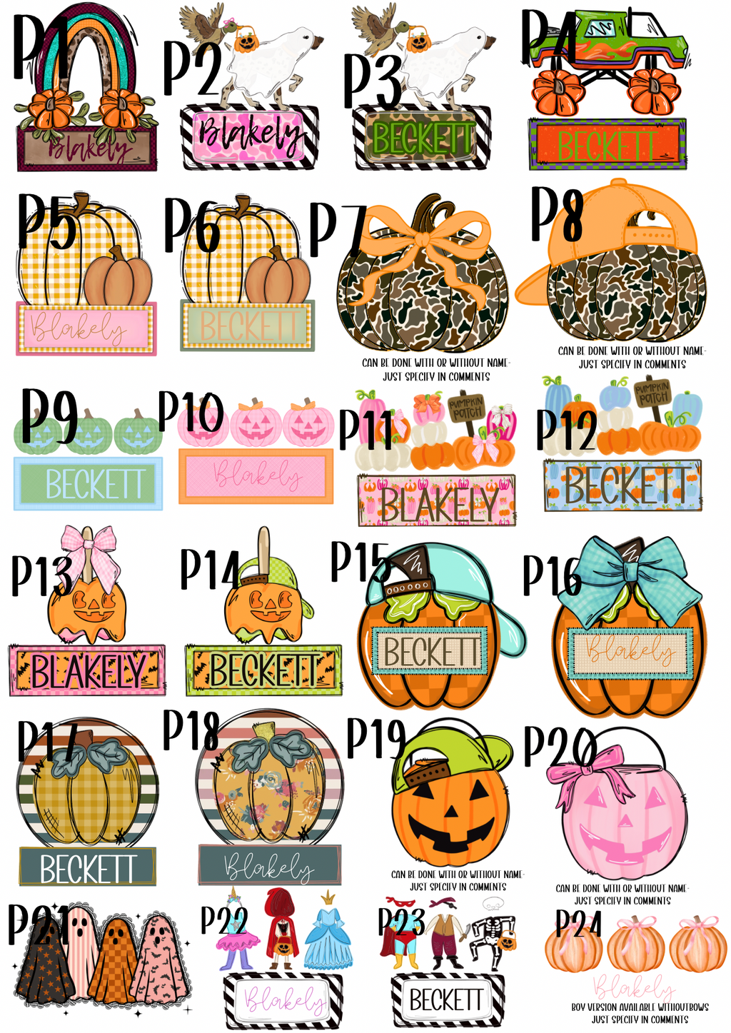 CUSTOM PUMPKIN DAILY SALE