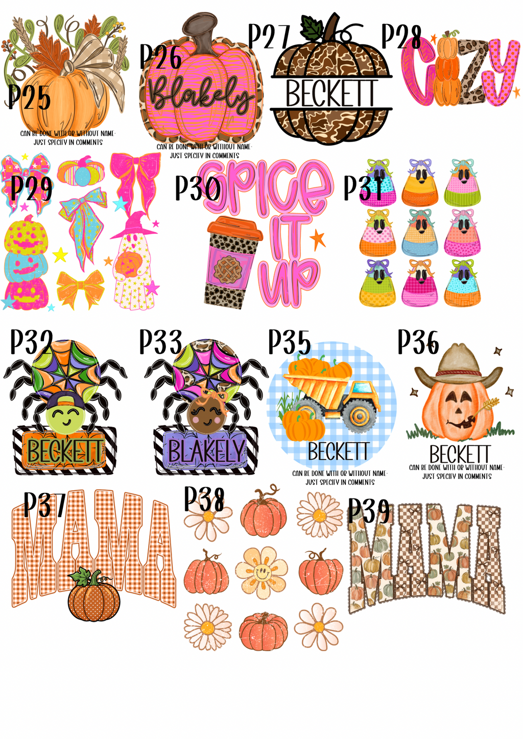 CUSTOM PUMPKIN DAILY SALE