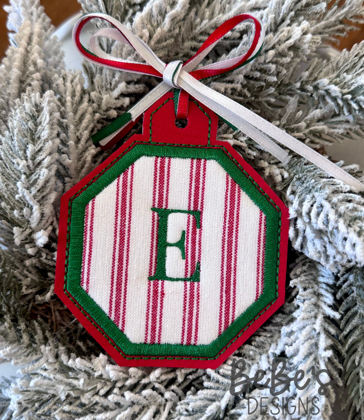 Embroidered ornament