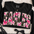 Custom Mascot(or name) - pink Christmas trees