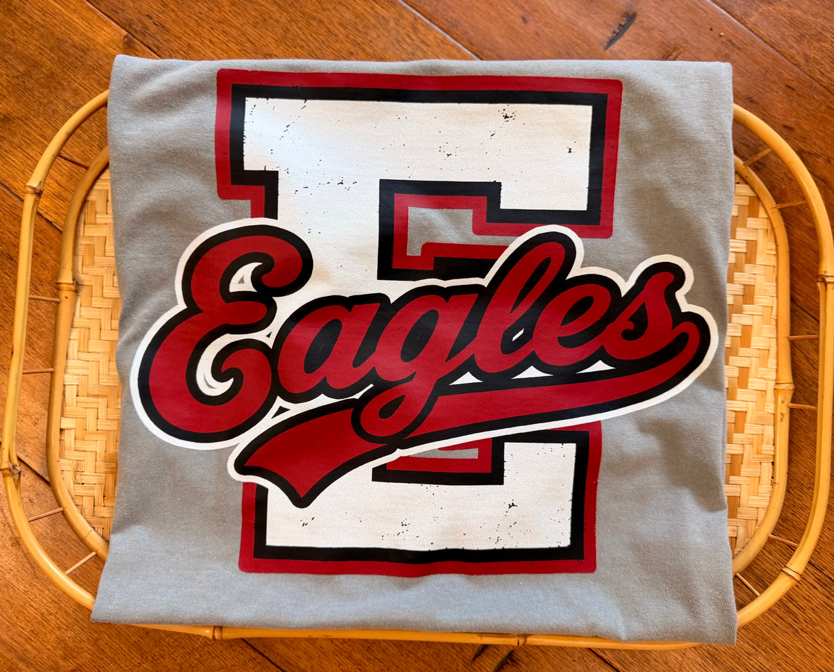 EAGLES DISTRESSED VARSITY