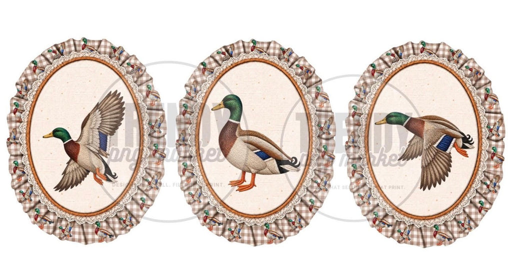Framed Mallard trio