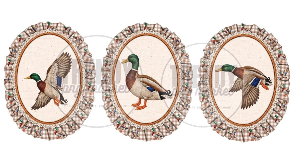 Framed Mallard trio