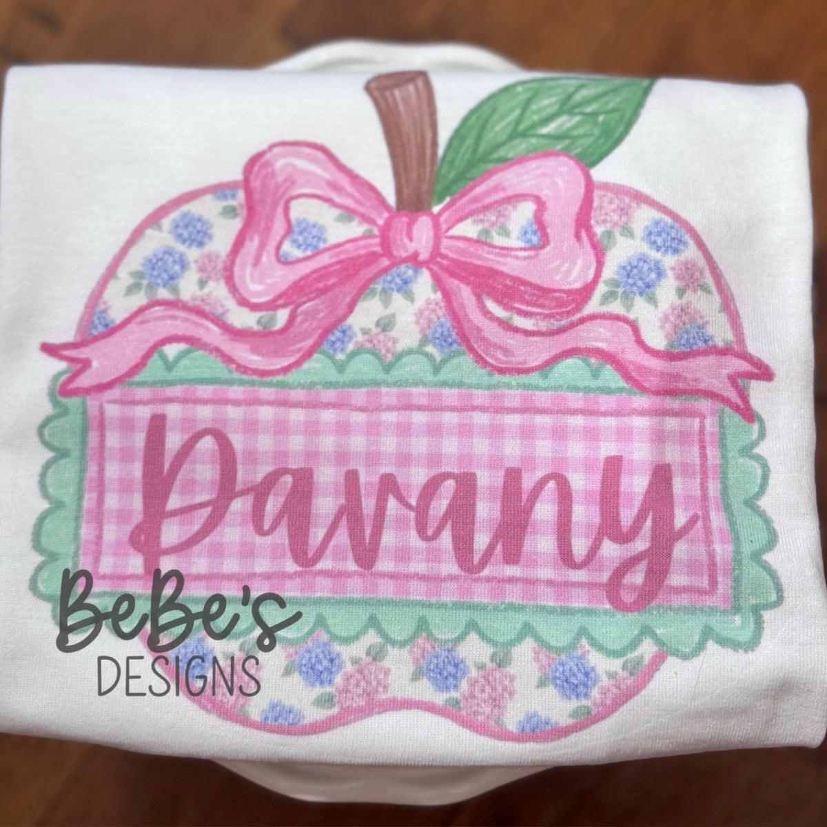 FLORAL APPLE - PERSONALIZE