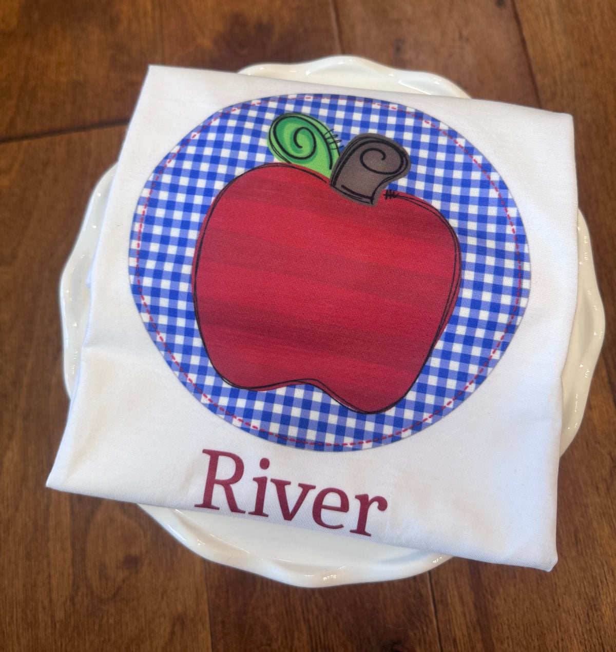 GINGHAM APPLE - PERSONALIZE