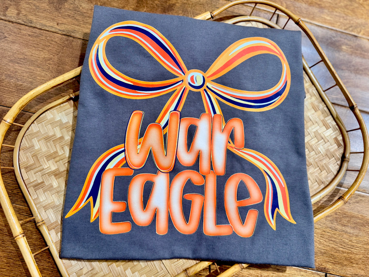 SCHOOL COLORS BOW - PERSONALIZE